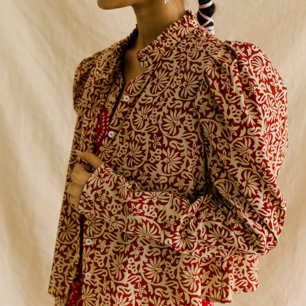 Alix of Bohemia Annabel Hopi Print Shirt